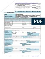 F-7-9-2. Formato de Presentación Propuesta Proyecto de Investigación Como Opción de Trabajo de Grado