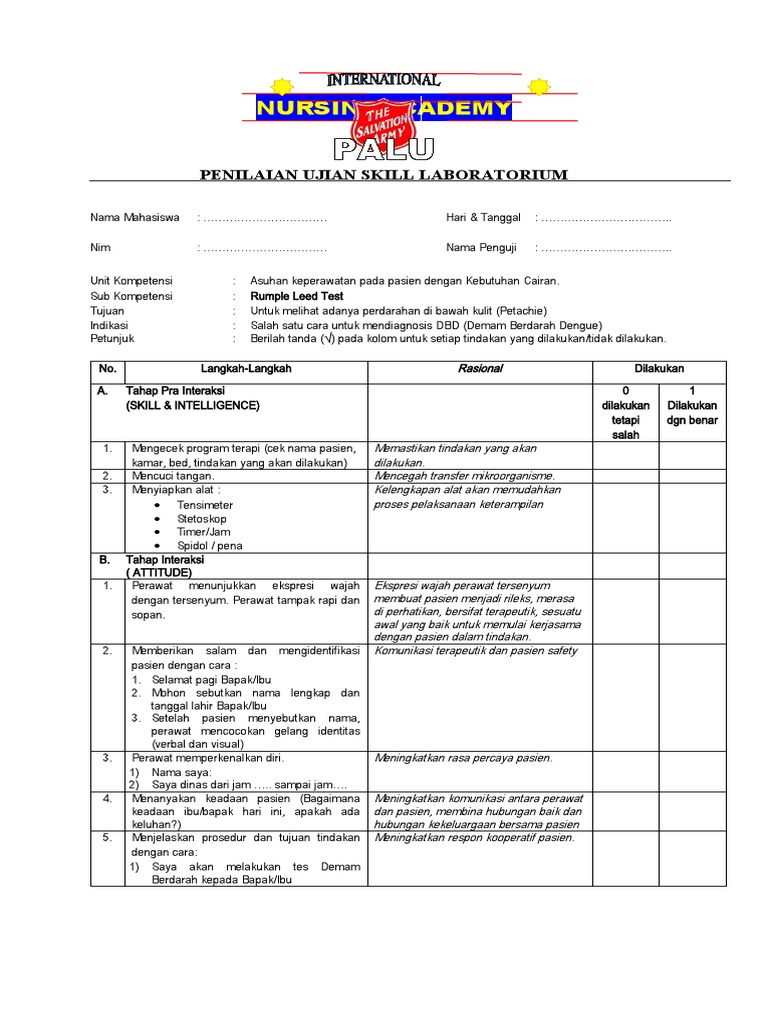 Rumple Leed Test | PDF