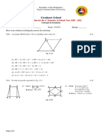 Concepts in Geometry Final Exam 2021 Part 2