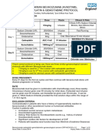 Second Line Ovarian Bevacizumab (Avastin®), Carboplatin & Gemcitabine Protocol