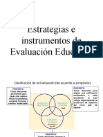 e. Estrategias e Instrumentos de Evaluación Educativa