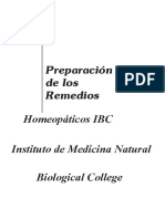 Preparacion de Homeopaticos