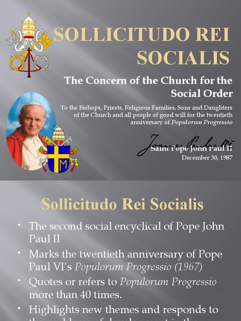 FADRIGALAN 10 Sollicitudo Rei Socialis CF 10 Reporting PDF Pope