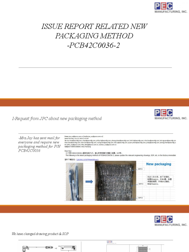 New Packing Method Issue Report | PDF | Art | Computers