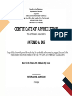 Free Retirement Certificate of Appreciation Template