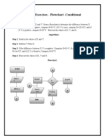 Flowchart Conditional Seat Work Exercises