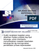 Aplikasi Askep Dalam Keperawatan Keluarga