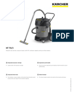 Powerful Wet and Dry Vacuum Cleaner With 70 L Container Capacity and Up To Three Motors