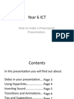 Year 6 ICT: How To Make A Powerpoint Presentation