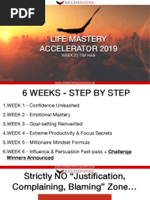 Week 3 Life Mastery Accelerator Presentation 2019