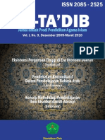 Download Jurnal At-Tadib volume 1 nomor 3 Desember 2009-Maret 2010 by Khairul Umami SN49841362 doc pdf