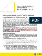 ELEC4632 Lab 4: Real-Time Implementation of Output Feedback Control System For Set-Point Control