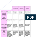 health lesson 2 rubric  layers of a tooth 