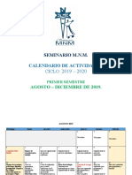 Calendario Ciclo Escolar 2019 - 2020-GENERAL