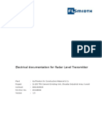 Electrical Documentation For Radar Level Transmitter