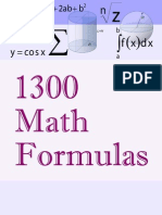 1300 Math Formulas