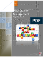 Total Quality Management-Assignment No. 1