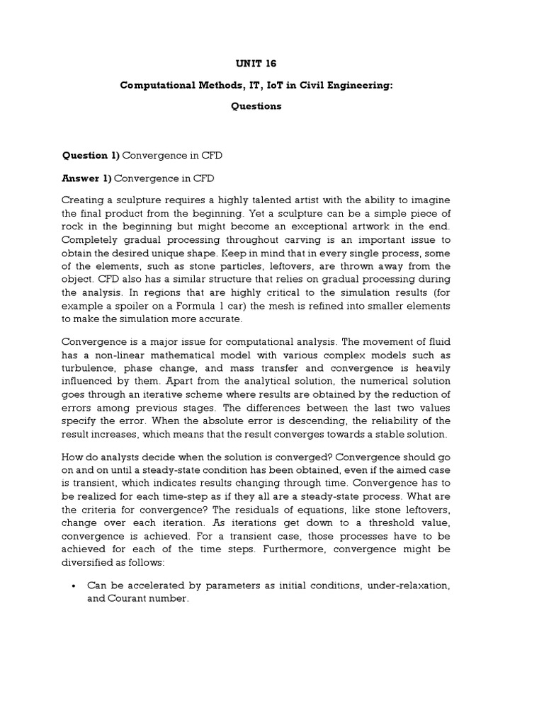 CFD Applications in Civil Engineering | PDF | Computational Fluid ...