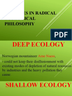Theories in Radical Ecological Philosophy