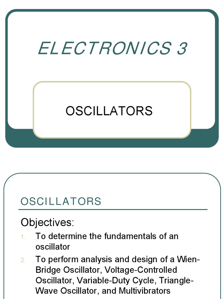 Oscillators PDF