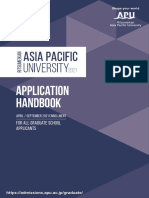 2021 APU Graduate Application Handbook