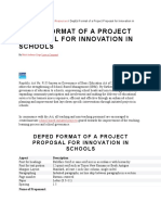 DEPED Project Proposal Format Guide