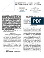 Secure LSB Steganography Over Modified Vigenère-AES Cipher and Modified Interrupt Key-AES Cipher