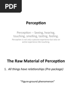 Perception: Perception - Seeing, Hearing, Touching, Smelling, Tasting, Feeling