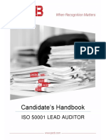 Candidate's Handbook: Iso 50001 Lead Auditor