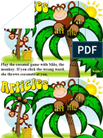 Play The Coconut Game With Milo, The Monkey. If You Click The Wrong Word, She Throws Coconuts at You