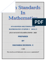 Maths P2 2020 G.ce Solutions