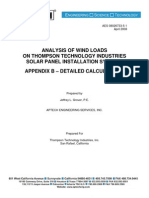 Analysis of Wind Loads On Thompson Technology Industries Solar Panel Installation Systems Appendix B - Detailed Calculations