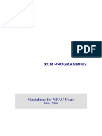 XCM Programming Guide for XPAC Users