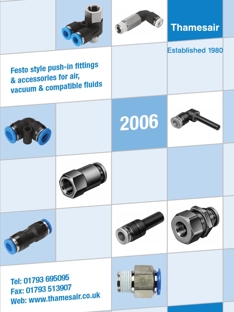 Festo Fittings Brochure 2006 PDF Valve Pipe (Fluid Conveyance)