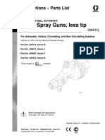 Hydra Spray Guns, Less Tip: Instructions - Parts List