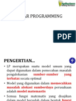 Linier Programming-Modelling