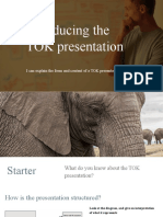 P1 Introducing The TOK Presentation (Class Presentation)