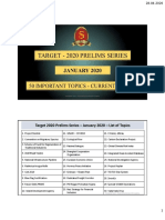 Double Page - Target UPSC 2020 Prelims - January 2020 - Shankar IAS Academy - Current Affairs