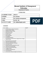 BA Tourism Course File