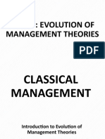 The Evolution of Management Theories Final