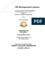 Employee management system project report