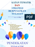 Pendekatan Tematik & Strategi Berpusatkan Tugasan