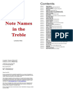 Note Names in The Treble: by Beatrice Wilder