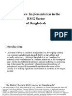 Labor Law Implementation in The RMG Sector of Bangladesh
