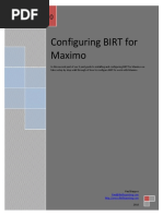 Configuring BIRT For Maximo