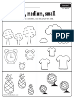 Big And Small Worksheets PDF - Planes & Balloons