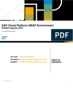 SAP Cloud Platform ABAP Environment: SAPSA Impulse 2018