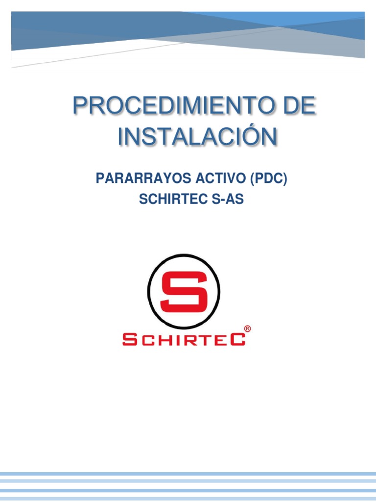 Guía de Instalación Pararrayos Activo PDC | PDF | Electricidad ...