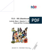 TLE - HE (Hairdressing 1) : Activity Sheet - Quarter 2 - MELC 3