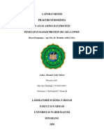 Laporan Resmi Praktikum Biokimia - Mar'atus Shalehah